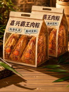 KUOBAOWU | Fresh Pork and Salted Egg Yolk Zongzi