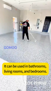 [Free Gloves Brush]Epoxy Colored Sand Floor Paint Epoxy Floor Paint Self-Leveling Imitating Marble Texture Wear-Resistant Anti-Slip Water-Based For Cement Concrete Rough Floor Easy to clean