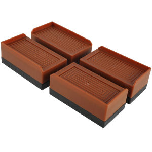 4 ชิ้นเตียง Risers Heavy Duty ปรับเฟอร์นิเจอร์ Riser Stackable โต๊ะลิฟท์ขา Extender Anti Slip Pad สําหรับโต๊ะโซฟาโซฟา