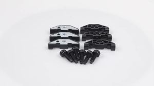 Black Works Racing | Hardtop Mounting Bolt and Retainer Nut Handware Kit Hard Top Retainer Nut with Clip Black For 2007-2018 Jeep Wrangler JK JKU