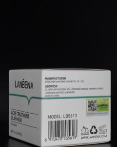 LANBENA Acne Clay Mask Cream - Wajah Berjerawat Acne Treatment Acne prone Deep Cleansing Mengobati jerawat Melembabkan