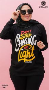 KAOS ZOLAQU TERBARU 2024 PAKAIAN WANITA LENGAN PANJANG ATASAN JUMBO OFFICIAL STORE AGEN RESMI HITAM