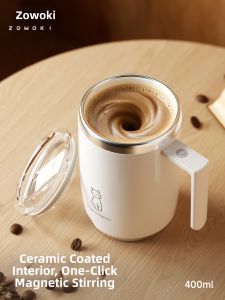 ZOWOKI | Automatic Stirring Cup with Ceramic Coating Insulation Custom Engraving