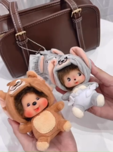 Chính hãng Nhật - NEW - Full tag - Móc khóa thú bông Tom and Jerry x Monchhichi -Monchhichi Keychain
