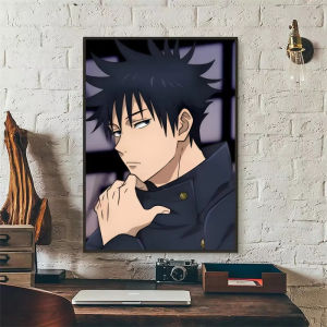 Bandai | Jujutsu Kaisen Fushiguro Megumi Tranh Sơn Dầu Theo Số Nghệ Thuật Treo Tường Hiện Đại Cho Phòng Khách Phòng Ngủ Không Cần Khung