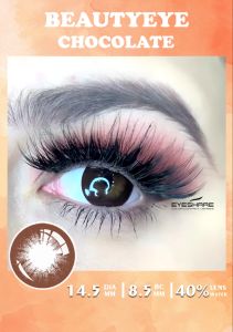 BLACK Doll Eyes 1pair Colored Contact Len 14.5mm Big Eyes Contact lenses Yearly use