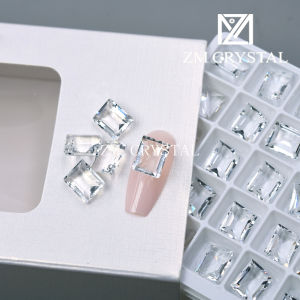 K9 Ultra Shiny Transparent White Sugar Nail Drill Ice Color Diamond Nail Art Decorations Sharp Bottom Diamond Nail Stickers