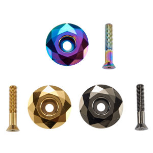 Welcomehome Aluminum Alloy MTB Bicycle Stem Cover Bike Headset Top Cap Cover with Screw