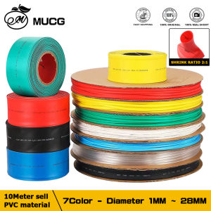 10Meter 2:1 Waterproof Heat Shrink Tube Insulating Shrinking cable Electrical Connection Sleeve Wire Protection Heat-shrinkable