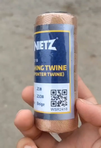 NIETZ 100% ORIGINAL NYLON FISHING TWINE / BENANG NYLON SIZE 18 NUDE COLOR Carpenter Twine WARNA NUDE Benang Tukang KayuWARNA NUDE Benang Tukang Kayu