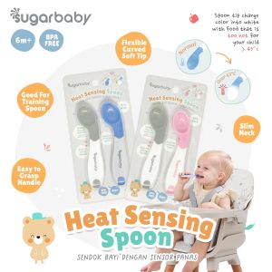 Sugar Baby Heat Sensing Spoon/Peralatan Makan Bayi/Alat Makan Bayi