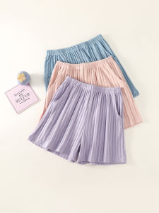 me home wear | Summer Pure Cotton Loose Outwearable Sleep Shorts