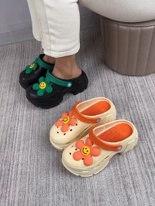 Lucky Cloud * สีสมัคร รองเท้าแตะผู้หญิง รองเท้านิ้วเท้าผู้หญิง รองเท้าส้นหนา น่ารัก * ความสวยงาม การ์ตูน สบาย