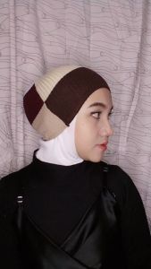 FLASH SALE - 3 PCS BANDANA RAJUT 4 WARNA. INER. CIPUT RAJUT. DALAMAN HIJAB - Almahira Shop