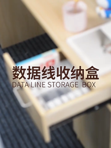 【PLAYFUL】Transparent Matte Minimalist Portable Earphone Phone Cable Wire Management Storage Box Label Box