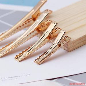 Shiny Surface Hair Accessories Duckbill Clip Thick Square Hair Headwear Press Clip 3.5 Forehead Clip Fashionable Original Design
