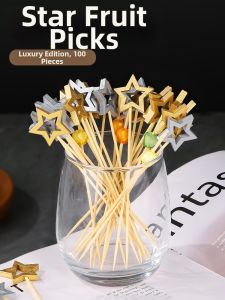 TAFUMAN | Creative Star-shaped Bamboo Fruit Forks