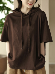 เสื้อยืดแขนสั้นทรงหลวมสำหรับผู้หญิงไซส์ใหญ่ ทรงหลวม สไตล์ลำลอง แขนกุด ไม่มีปก เสื้อยืดคอกลมแบบสวมหัว แฟชั่นฤดูร้อน