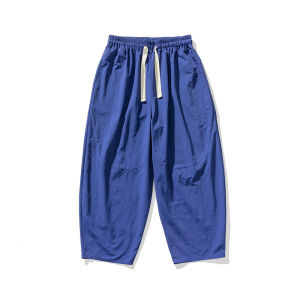 2026 Autumn Streetwear Style American Casual Wide Leg Pants Mens Loose Fit Straight Thin Harajuku Workwear Trousers Sweatpants