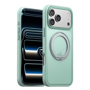KEYSION 360° Rotating Magnetic Ring Stand Case for MagSafe for iPhone 17 Pro Max 17 Air Matte Transparent Shockproof Phone Cover