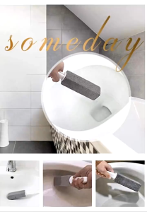 5PCS/Set Water Toilet Bowl Natural Pumice Stone Cleaner Brush Wand Cleaning Efficient Cleaning