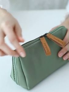 GIVA Solid Cosmetic Bag Korean Style Women Makeup Bag Pouch Toiletry Bag Waterproof Makeup Organizer Case