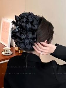 Fabric Gauze Bow Multi-Layer Hair Clip Super Fairy Fashion Niche Grab Clip All-Match Super Fairy Princess Headdress Hair