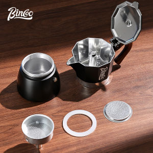 BINCOO 150/300ML Moka Coffee Maker Italian Top Moka Espresso Cafetera Expresso Percolator Cafe Coffee Pot Coffee Maker Aluminum Mocha Espresso Percolator Pot Coffee Maker Moka Pot