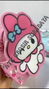 Gantungan Kunci Lucu Bahan Kulit Motif Sanrio Anti Air Bentuk Ransel