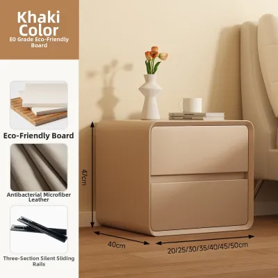 Cream Style Narrow 30cm Bedside Storage Cabinet