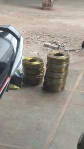Flanges vernis kuning tee sch 40 dan Flanges galanis