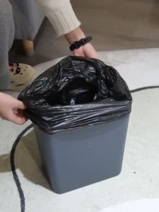 Extra Large Drawstring Type Thickened Garbage Bag Black Disposable Trash Bag for Household Supermarket Restaurant Waste Bags