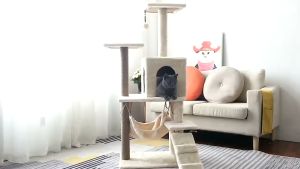 Cat Tree House Cat Condo Bed Scratcher House Cat Tower Hammock Cat Climbing Cat Tree House 猫爬架