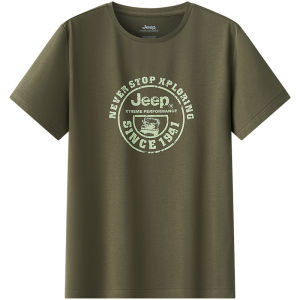 Jeep | Jeep Outdoor Cool Feeling T-Shirt Mens Official Authentic Print Round Neck Short Sleeve 2025 New Breathable Quick Dry Shirt
