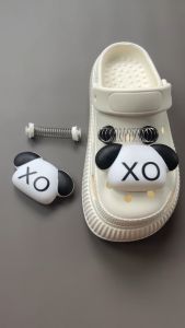 Set 4 Jibbitz Sticker Charm 3D chủ đề cún XO DIY Mayto trang trí Dép Crocs Cross Dép Sục Cá Sấu JB-86