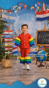 United Nation Argentina Paraguay Uruguay Colombia Terno Costume for Kids Boy for United Nation Attire for UN Events