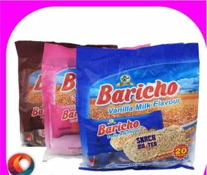 Baricho Oat Sereal Snack Jajan 7 gr isi 20pcs Coklat Vanila Strawberry