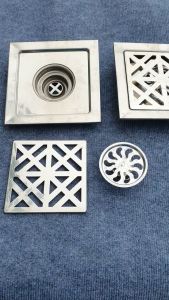 Hố Ga Phễu Thoát Nước Thoát Sàn Lọc Rác Kích Thước 20cmx20cm Loại Vuông Inox 201 Với 2 Lớp Chống Hôi
