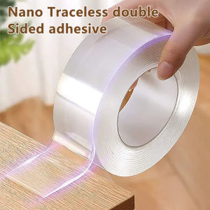 1-5m Nano Tape Transparent Non Marking Waterproof Tape Non Marking Double Sided Tape Reusable Can Be Cleaned For Household Use