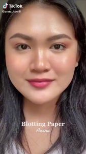 [HCM] 100 Tờ Giấy Hấp Thụ Dầu Mặt Nữ Mùa Hè Làm Mới Di Động Tẩy Mỡ Giấy Mặt F -GL314