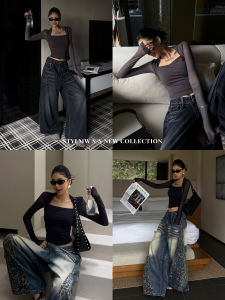 Slimming Faux Two-Piece T-Shirt