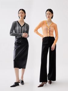 Vero Moda Womens Knitted Cardigan Slim Fit V-Neck Short Sleeve Elasticity Sweater Autumn Winter New Style Citywalk Travel Outdoor