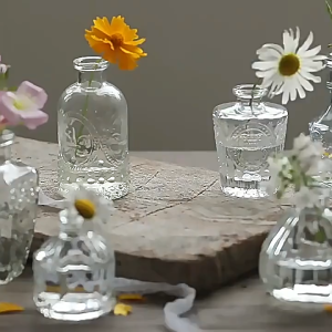 Lọ Hoa Thủy Tinh MiNi Trang Trí Bình Hoa Thủy Tinh Cắm Hoa Đơn Giản Phụ Kiện Decor Nhà Cửa