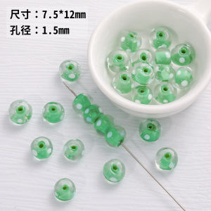 Colorful Polka Dot Glass Beads Loose Beads Handmade DIY Accessories Mobile Phone Chain Necklace Jewelry Material