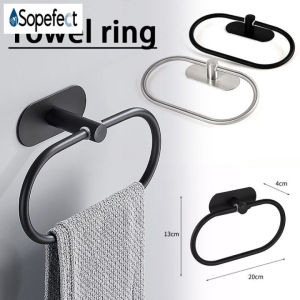 Oval Towel Ring Stainless Steel Hanger Towel Rail for Bathroom Kitchen Accessories Wall Mounted Hand Towel Racktowel hanging racktowel rack stand