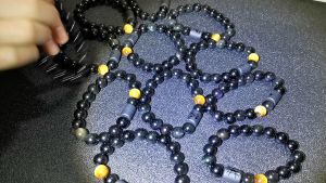 O-KAY Constellation Zodiac Bracelet Mens Natural Stone Bead Couple Bracelet Ladies Friend Couple Gift