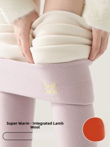 MiiOW | Womens High Waist Thickened Fleece Lined Cotton Pants Autumn Winter Warm Trousers Outerwear Catman Brand Xxl Length Pure Color