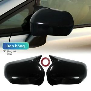Sợi Carbon Nhìn Thấy Thấy Được Phía Sau Gương Bên Nắp Cánh Dành Cho Xe Honda Civic 8th Sedan 2005-2010 Xe Phía Sau Ốp Lưng Viền Phụ Kiện