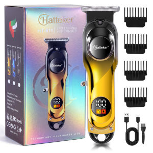 Hatteker Electric Hair Clipper for Men Pompadour Carving Barber Shop Haircut Trimmer Knife Adjustable Speed Hairdressing Tools