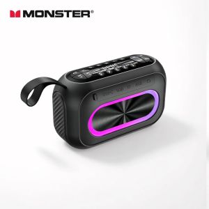 Monster M6 ลำโพง BT5.4ไร้สายแบบพกพาเบสลึกวิทยุ FM & Tf/USB/AUX